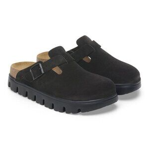 Birkenstock Shoes Papillio Boston Chunky Suede Leather Clogs